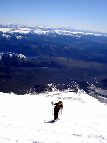 2-day ski touring on the Lanin Volcano - Patagonia, Argentina