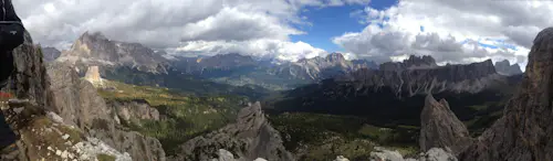 Ascenso de 1 día en la vía ferrata Bepi Zac al Costa en las Dolomitas