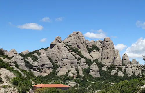 Introducción a la escalada en roca de medio día en Montserrat, España