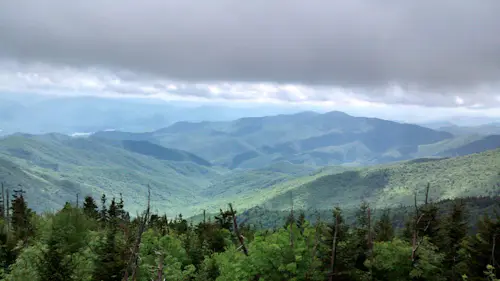 4-day hike from Clingman’s Dome, Smoky Mountains