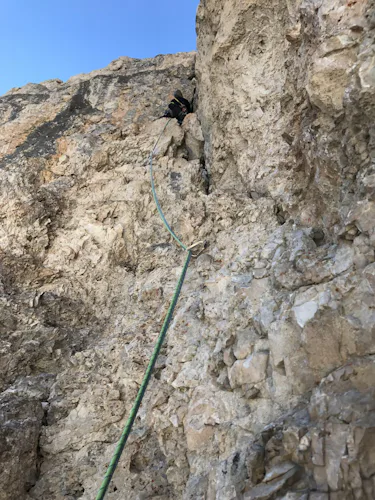 Advanced rock climbing half-day in Cadini di Misurina 2