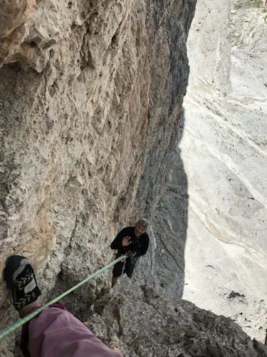 Advanced rock climbing half-day in Cadini di Misurina 3