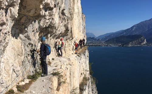 Sarca Valley guided via ferrata day trip near Garda Lake