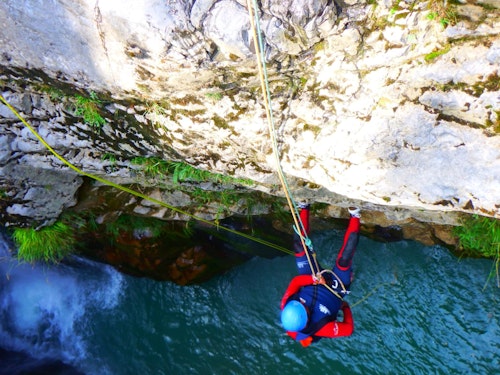 Canyoning day in the Spanish Pyrenees