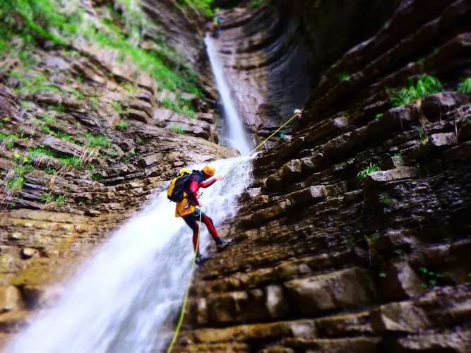 Canyoning day in the Spanish Pyrenees