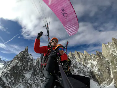 Aiguille du Midi Tandem paragliding adventure