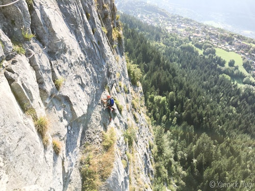 1-day Via Ferrata Curalla and paragliding adventure in Passy, France