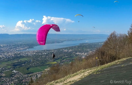 Half-day Climb and Paraglide in Salève, near Geneva