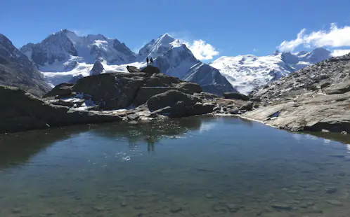 7-day guided mountain trek around Piz Bernina