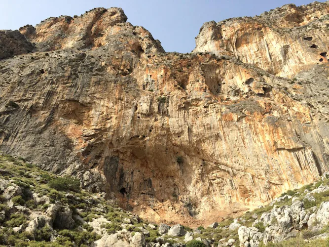 Rock walls at Kalymnos