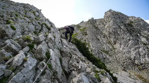 1-day guided via ferrata in Geierwand, Tyrol