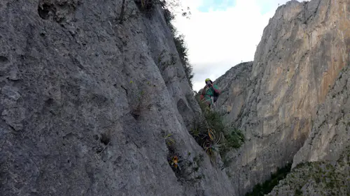 Full day of sport climbing in the mountains of Slovenia