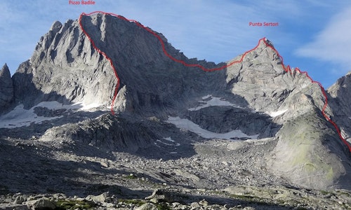 Piz Badile via Marimonti and East Ridge 2-day climb