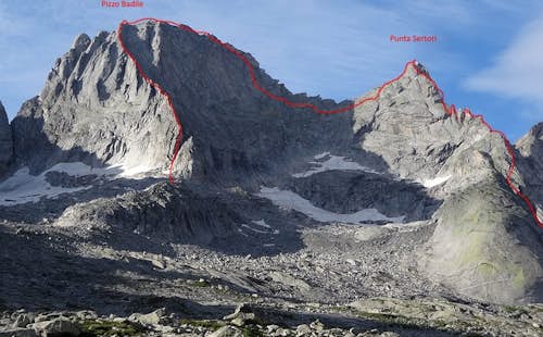Piz Badile via Marimonti and East Ridge 2-day climb