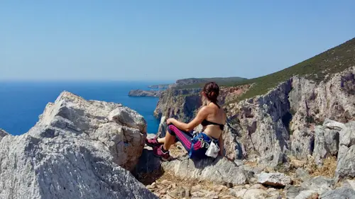 Tour de Via Ferrata sur le Pan di Zucchero en Sardaigne