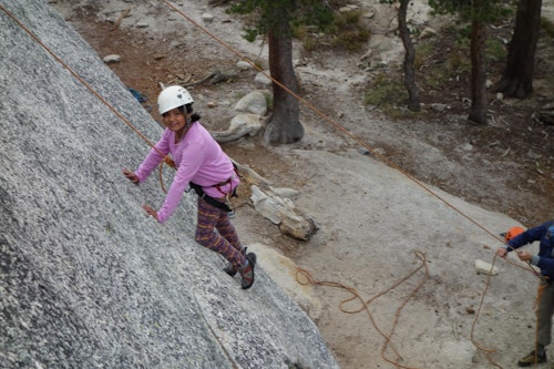 Rock climbing day course for families in Aosta Valley
