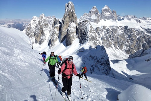 Dolomites 5 day guided ski tour