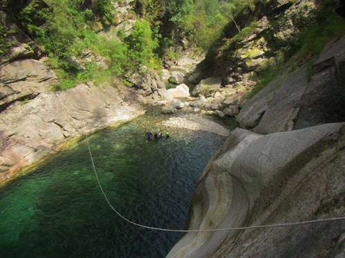 Val Bodengo one day canyoning program for experts
