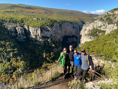 Martel Verdon Gorge hiking day, in Provence
