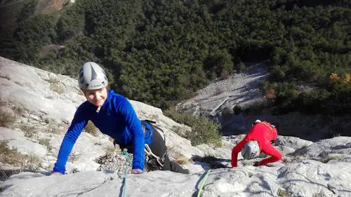 Arco, viaje de 2 días de escalada multilargo en roca, Valle Sarca