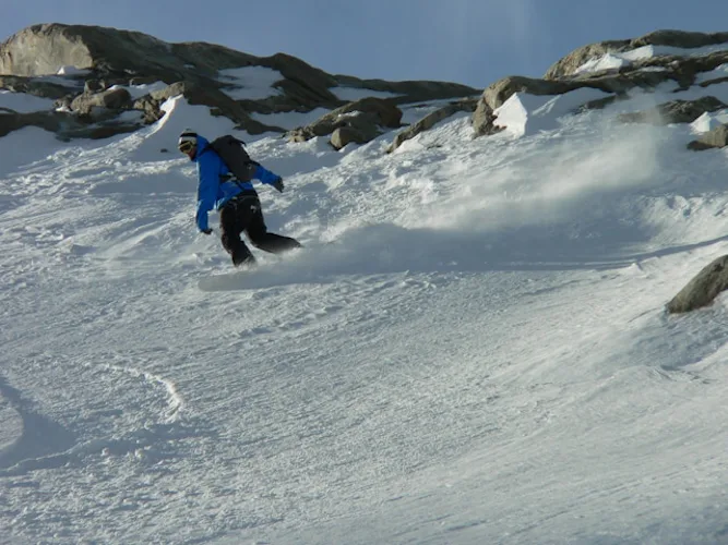 Austrian Alps snowboard