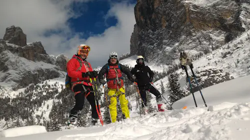 Dolomites 1+day guided off piste snowboarding tour