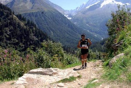 Trail running in Combloux, Mont Blanc