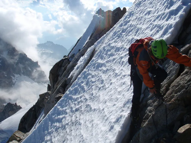Eiger Mittellegi ridge guided ascent