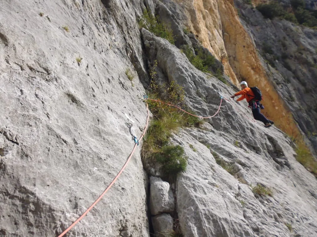 Verdon Gorge rock climbing