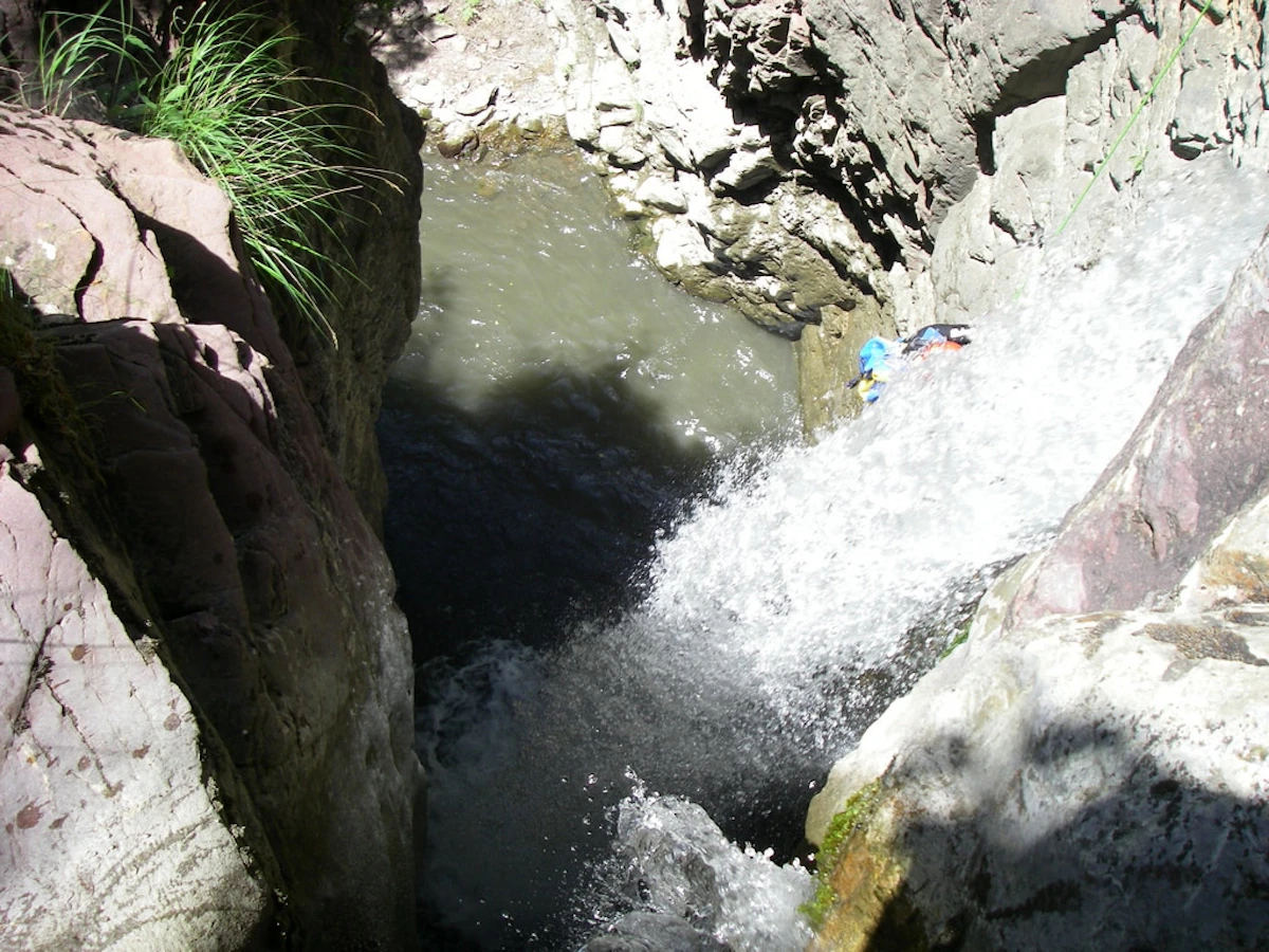 Expert level canyoning day trip in the Pyrenees