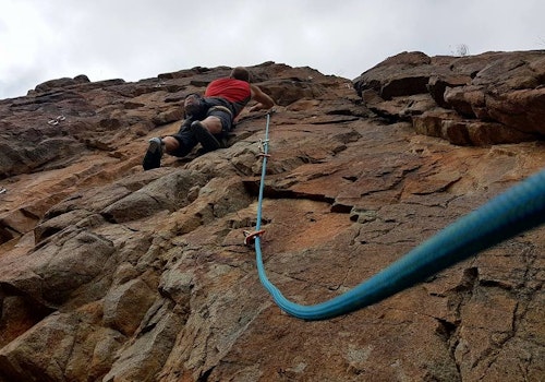 Short rock climbing course in Ala Archa National Park