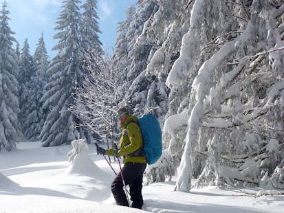 Les Vosges guided snowshoeing weekend tour