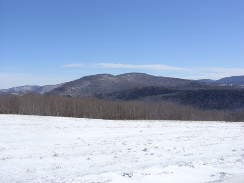 Snowshoeing hike in the Catskills Mountains, NY