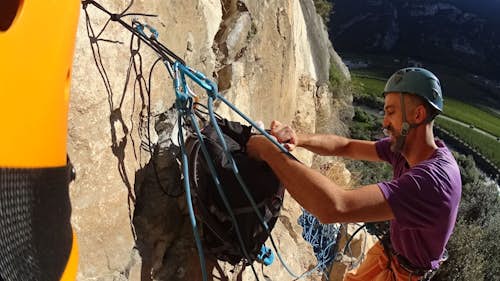 Guided multi-pitch climbing around Sarca Valley, northern Italy