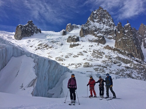 Vallée Blanche guided off-piste skiing day