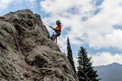 Half-day family climbing near Arco, Italy