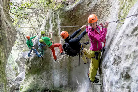 Via ferrata half day adventure in Sallagoni River