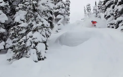 Heliboarding around Revelstoke from Echo Bay Lodge