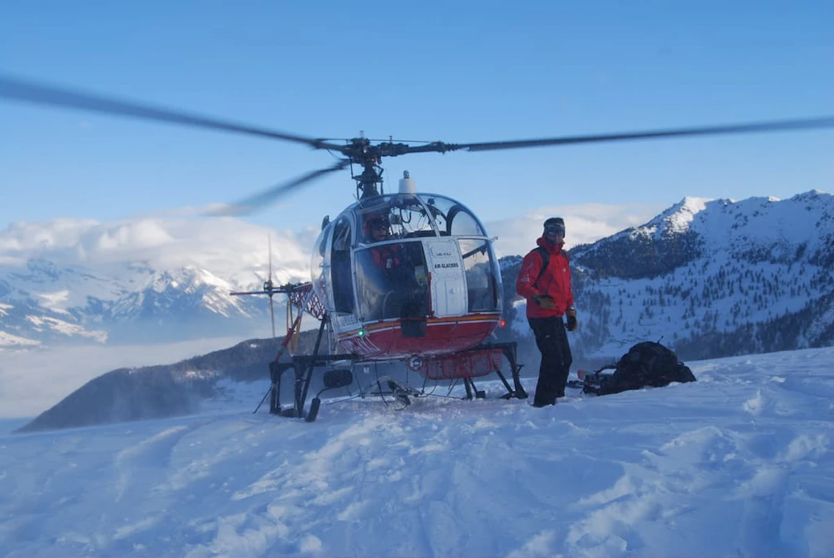 3-day heliskiing program in the Alps