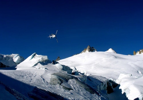 Trient Glacier guided heliboarding day