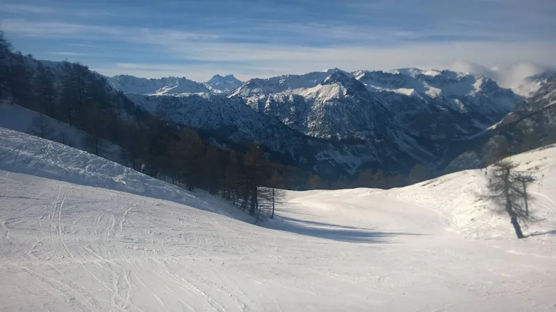 skiing the Italian Alps