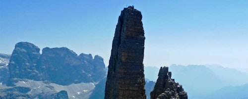 Climbing Cima Piccola (Tre Cime di Lavaredo) in the Dolomites
