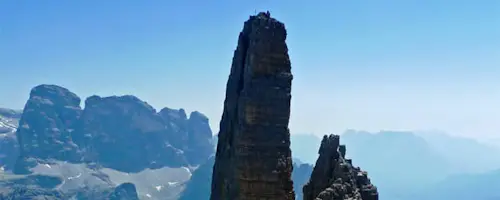 Climbing Cima Piccola (Tre Cime di Lavaredo) in the Dolomites