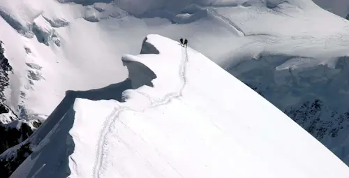 Préparation pour monter le Cervin sur le Breithorn