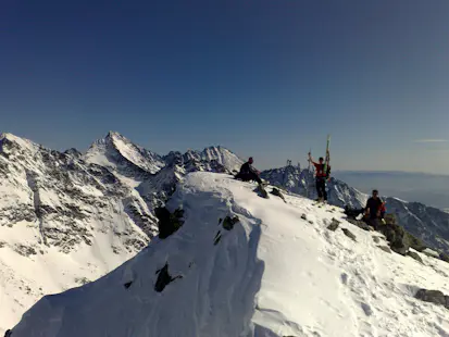 High Tatras ski touring days from Popradske Lake