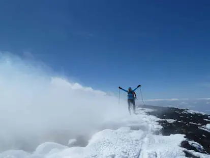 1-day guided ski tour to Mt Etna
