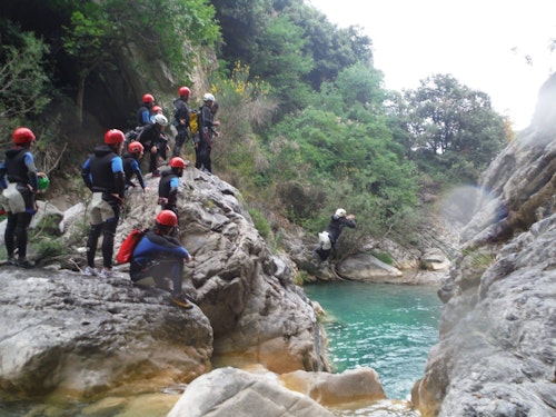 Canyoning day trips in northern Italy