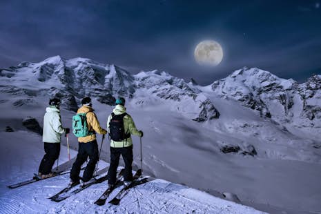 Full moon ski tour close to Zurich