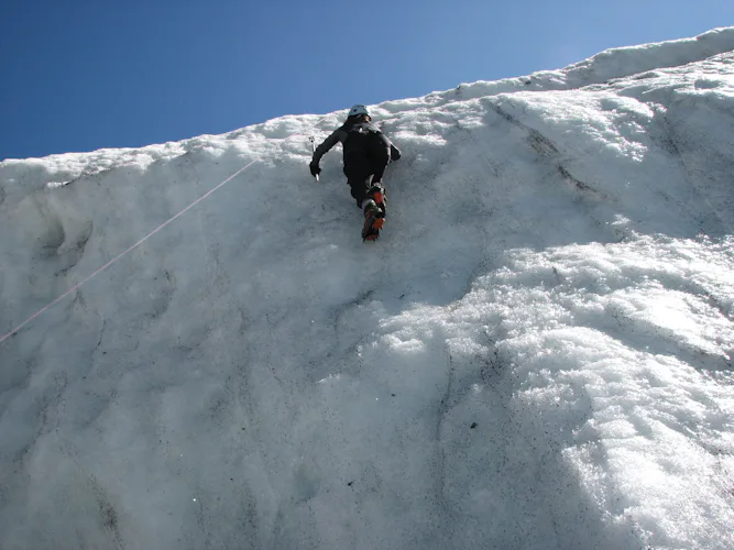 Ice climbing in Chamonix