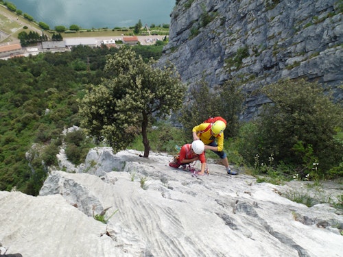 Intermediate or advanced climbing for women in Sarca Valley